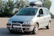 Opel Zafira A 1998–2005 Prednji zaščitni lok QT006 (nerjaveče jeklo) fotografija 2