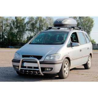 Prednji zaščitni lok QT006 (nerjaveče jeklo) Opel Zafira A 1998–2005 fotografija 2