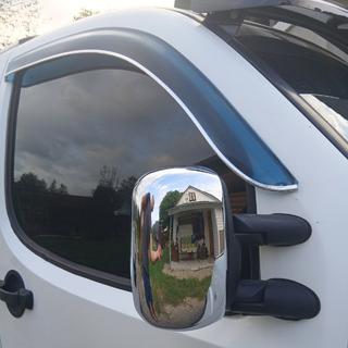Kromirani pokrovi ogledal (2 kosa, plastika) Fiat Doblo I 2005–2010 fotografija 2