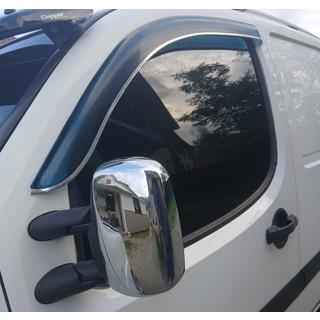 Kromirani pokrovi ogledal (2 kosa, plastika) Fiat Doblo I 2005–2010 fotografija 3
