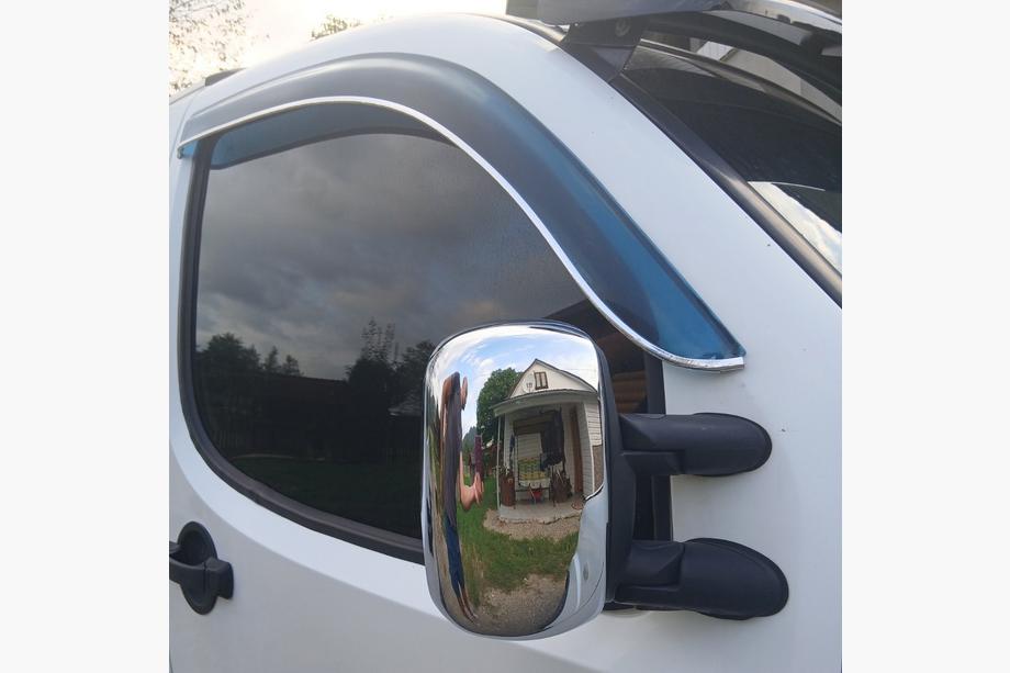 Fiat Doblo I 2005–2010 Kromirani pokrovi ogledal (2 kosa, plastika) Fotografija 2