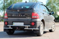 SsangYong Action 2005–2018 Zadnji zaščitni lok AK005-2 (nerjavno jeklo) fotografija 3