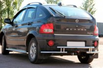 SsangYong Action 2005–2018 Zadnji zaščitni lok AK005-2 (nerjavno jeklo) fotografija 1