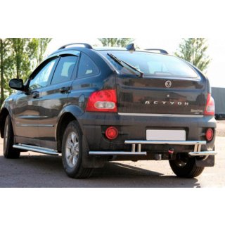 Zadnji zaščitni lok AK005-2 (nerjavno jeklo) SsangYong Action 2005–2018 fotografija 1