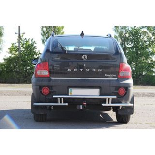 Zadnji zaščitni lok AK005-2 (nerjavno jeklo) SsangYong Action 2005–2018 fotografija 2
