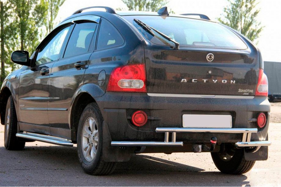 SsangYong Action 2005–2018 Zadnji zaščitni lok AK005-2 (nerjavno jeklo) Image