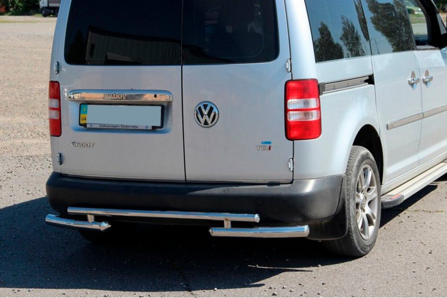 Volkswagen Caddy 2004–2010 Zadnji zaščitni lok AK003-2 (2 kos, nerjaveče jeklo) Image