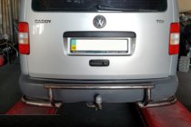 Volkswagen Caddy 2010–2015 Zadnji zaščitni lok AK003-3 (2 kos, nerjaveče jeklo) fotografija 2