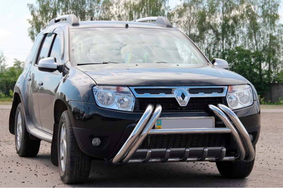 Renault Duster 2008–2017 Sprednji zaščitni lok (bull bar) Kelebek WT011 (nerjaveče jeklo) Fotografija 1