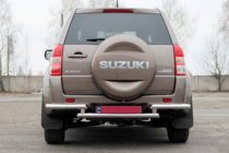 Suzuki Grand Vitara 2005–2017 Zadnji zaščitni lok AK003-2 (nerjavno jeklo) fotografija 2