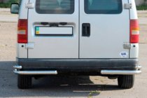 Citroen Jumpy 1996–2007 Zadnji dvojni vogalni zaščitni loki AK003-подвійний (nerjavno jeklo) fotografija 1