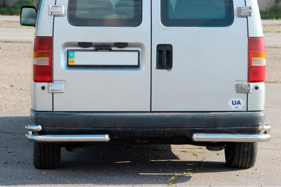 Citroen Jumpy 1996–2007 Zadnji dvojni vogalni zaščitni loki AK003-подвійний (nerjavno jeklo) Image