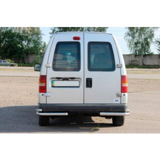 Zadnji dvojni vogalni zaščitni loki AK003-подвійний (nerjavno jeklo) Fiat Scudo 1996–2007 fotografija 2