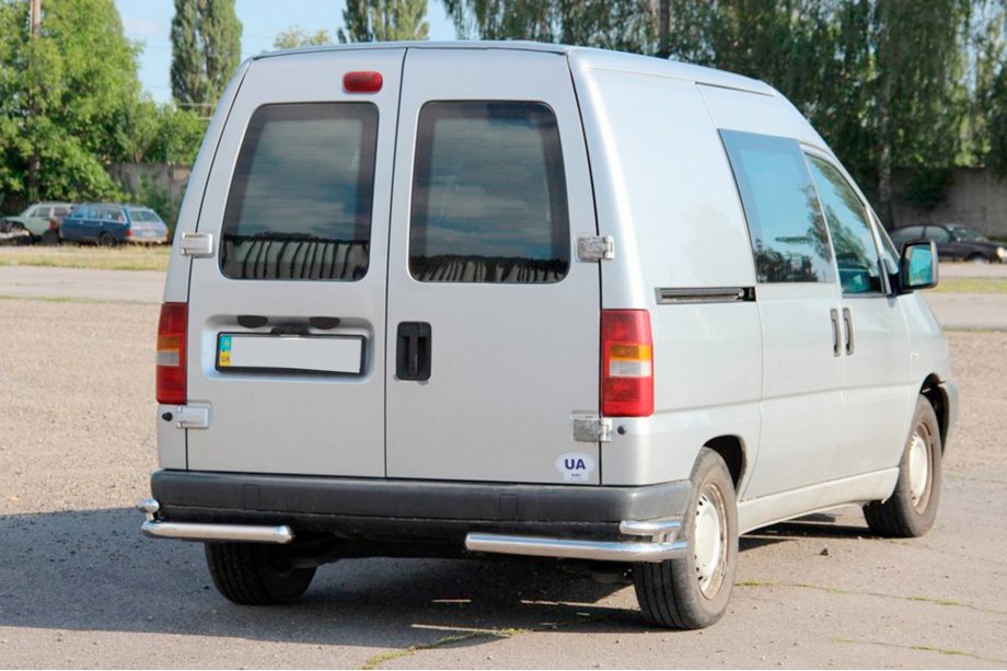 Peugeot Expert 1995–2007 Zadnji dvojni vogalni zaščitni loki AK003-подвійний (nerjavno jeklo) Fotografija 4