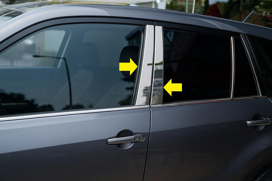 Suzuki Grand Vitara 2005–2017 Letve za stebričke vrat (8 kos, nerjavno jeklo) Image