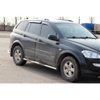 Bočne cevi BB002 (2 kosa, inox) SsangYong Kyron 2005–2014 fotografija 3
