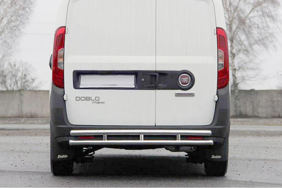 Fiat Doblo II 2010–2022 Zadnji zaščitni lok AK002/1 – dvojni (nerjavno jeklo) Image