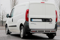 Opel Combo 2012–2018 Zadnji zaščitni lok AK002/1 – dvojni (nerjavno jeklo) fotografija 1