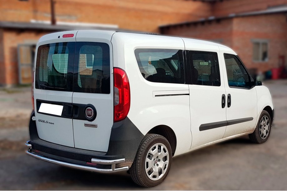 Fiat Doblo II 2010–2022 Zadnji zaščitni lok AK005/2 – dvojni (nerjaveče jeklo) Image
