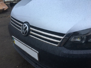 Volkswagen Caddy 2010–2015 Okrasne letvice za masko (2 kosa, nerjavno jeklo) OmsaLine - italijansko nerjavno jeklo fotografija 7
