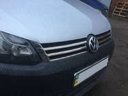 Volkswagen Caddy 2010–2015 Okrasne letvice za masko (2 kosa, nerjavno jeklo) OmsaLine - italijansko nerjavno jeklo fotografija 9