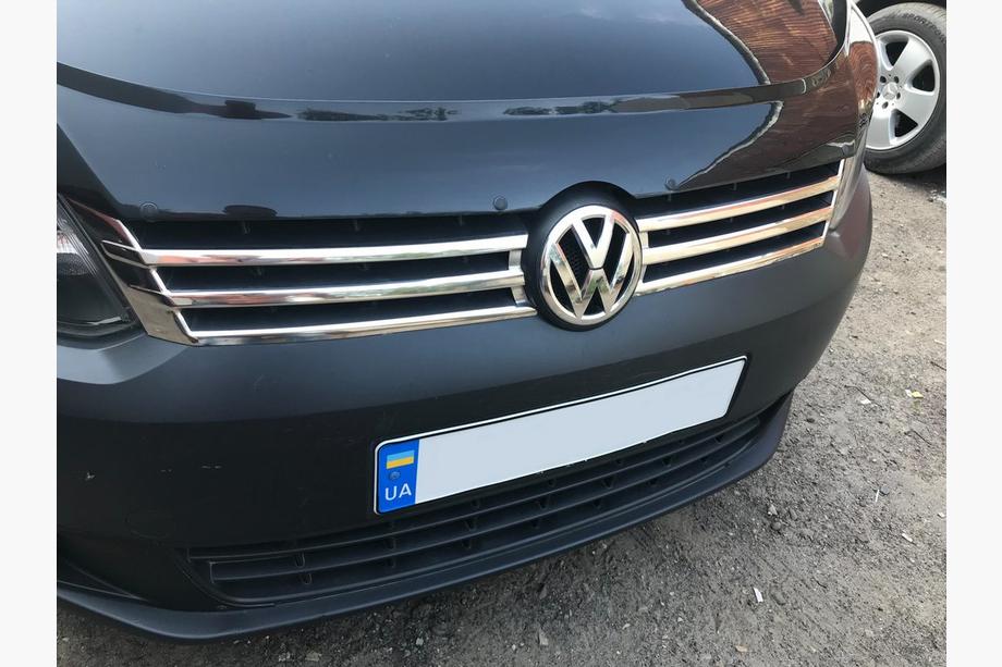 Volkswagen Caddy 2010–2015 Okrasne letvice za masko (2 kosa, nerjavno jeklo) OmsaLine - italijansko nerjavno jeklo Image