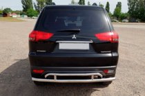Mitsubishi Pajero Sport 2008–2015 Zadnji zaščitni lok AK002-2 (2 kosa, nerjaveče jeklo) fotografija 2