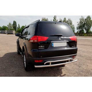 Zadnji zaščitni lok AK002-2 (2 kosa, nerjaveče jeklo) Mitsubishi Pajero Sport 2008–2015 fotografija 1