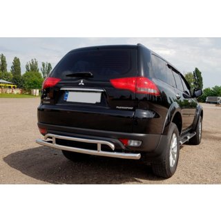 Zadnji zaščitni lok AK002-2 (2 kosa, nerjaveče jeklo) Mitsubishi Pajero Sport 2008–2015 fotografija 3
