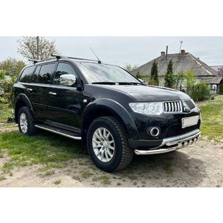 Sprednji zaščitni lok ST015 (nerjaveče jeklo) Mitsubishi Pajero Sport 2008–2015 fotografija 1