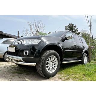 Sprednji zaščitni lok ST015 (nerjaveče jeklo) Mitsubishi Pajero Sport 2008–2015 fotografija 2