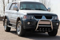 Mitsubishi Pajero Sport 1996–2007 Prednji zaščitni lok QT006 (nerjaveče jeklo) fotografija 1