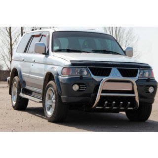 Prednji zaščitni lok QT006 (nerjaveče jeklo) Mitsubishi Pajero Sport 1996–2007 fotografija 1