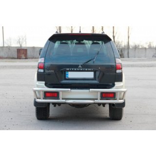 Zadnji zaščitni lok AK-Special (nerjavno jeklo) Mitsubishi Pajero Sport 1996–2007 fotografija 2