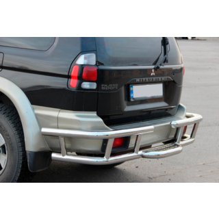 Zadnji zaščitni lok AK-Special (nerjavno jeklo) Mitsubishi Pajero Sport 1996–2007 fotografija 1