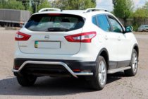 Nissan Qashqai 2014–2021 Zadnji zaščitni lok AK007-Plus (nerjaveče jeklo) fotografija 4