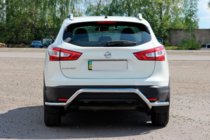 Nissan Qashqai 2014–2021 Zadnji zaščitni lok AK007-Plus (nerjaveče jeklo) fotografija 3