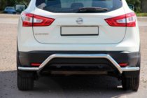 Nissan Qashqai 2014–2021 Zadnji zaščitni lok AK007-Plus (nerjaveče jeklo) fotografija 2