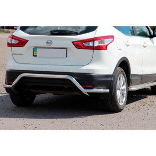 Zadnji zaščitni lok AK007-Plus (nerjaveče jeklo) Nissan Qashqai 2014–2021 fotografija 1