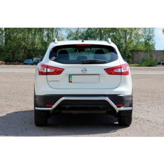 Zadnji zaščitni lok AK007-Plus (nerjaveče jeklo) Nissan Qashqai 2014–2021 fotografija 3