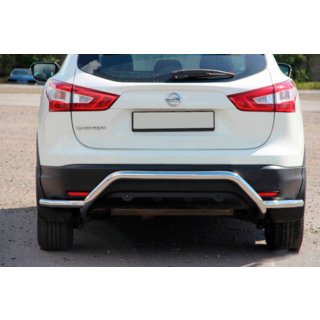 Zadnji zaščitni lok AK007-Plus (nerjaveče jeklo) Nissan Qashqai 2014–2021 fotografija 2