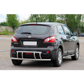 Zadnji zaščitni lok AK011 (nerj.) Nissan Qashqai 2010–2014 fotografija 3