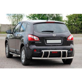 Zadnji zaščitni lok AK011 (nerj.) Nissan Qashqai 2007–2010 fotografija 1