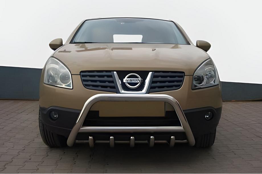 Nissan Qashqai 2007–2010 Prednji zaščitni lok WT003 (nerjavno jeklo) 60 mm Image
