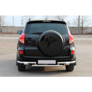 Zadnji zaščitni lok AK005-2 (2 kos, nerjaveče jeklo) Toyota Rav 4 2006–2013 fotografija 2