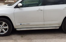 Toyota Rav 4 2006–2013 Stranske stopnice Premium (2 kos, nerjavno jeklo) 60 mm fotografija 6