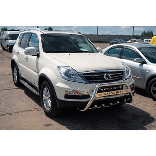 Sprednji zaščitni lok WT004 (nerjavno jeklo) SsangYong Rexton I 2001–2017 fotografija 3