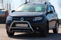 Renault Sandero 2013–2022 Sprednji zaščitni lok WT003 (nerjaveče jeklo) fotografija 1
