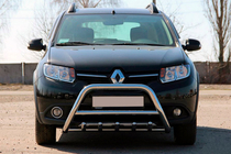 Dacia Sandero 2013–2020 Sprednji zaščitni lok WT003 (nerjaveče jeklo) fotografija 2