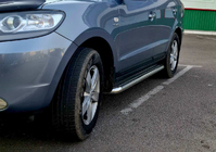 Hyundai Santa Fe 2 2006–2012 Stranski pragovi Premium (2 kos, nerj.) 60 mm fotografija 3